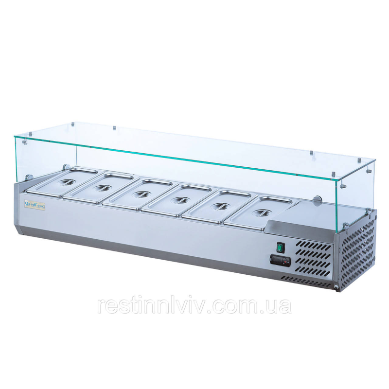 Вітрина холодильна для топінгу GoodFood GF-VRX1500/330-H6C